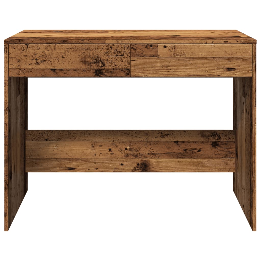 Antik fa színű szerelt fa íróasztal 101 x 50 x 76,5 cm