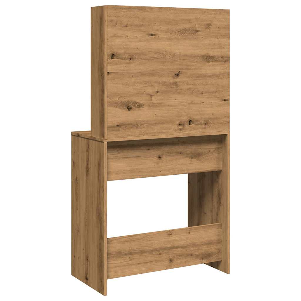Fésülködőasztal tükörrel artisan oak 74,5x40x141 cm Fésülködőasztal tükörrel artisan oak 74,5x40x141 cm