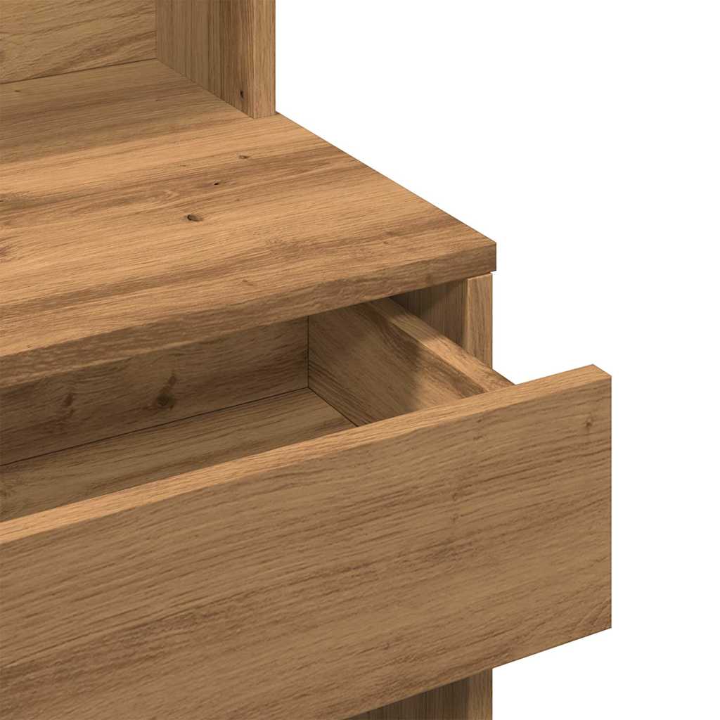 Fésülködőasztal tükörrel artisan oak 74,5x40x141 cm Fésülködőasztal tükörrel artisan oak 74,5x40x141 cm