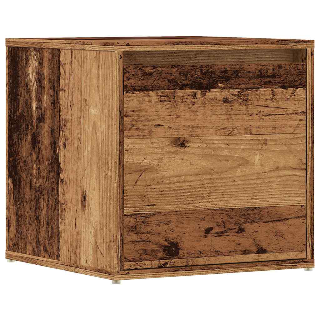 Antik fa szerelt fa tárolódoboz 40,5 x 40 x 40 cm Antik fa szerelt fa tárolódoboz 40,5 x 40 x 40 cm