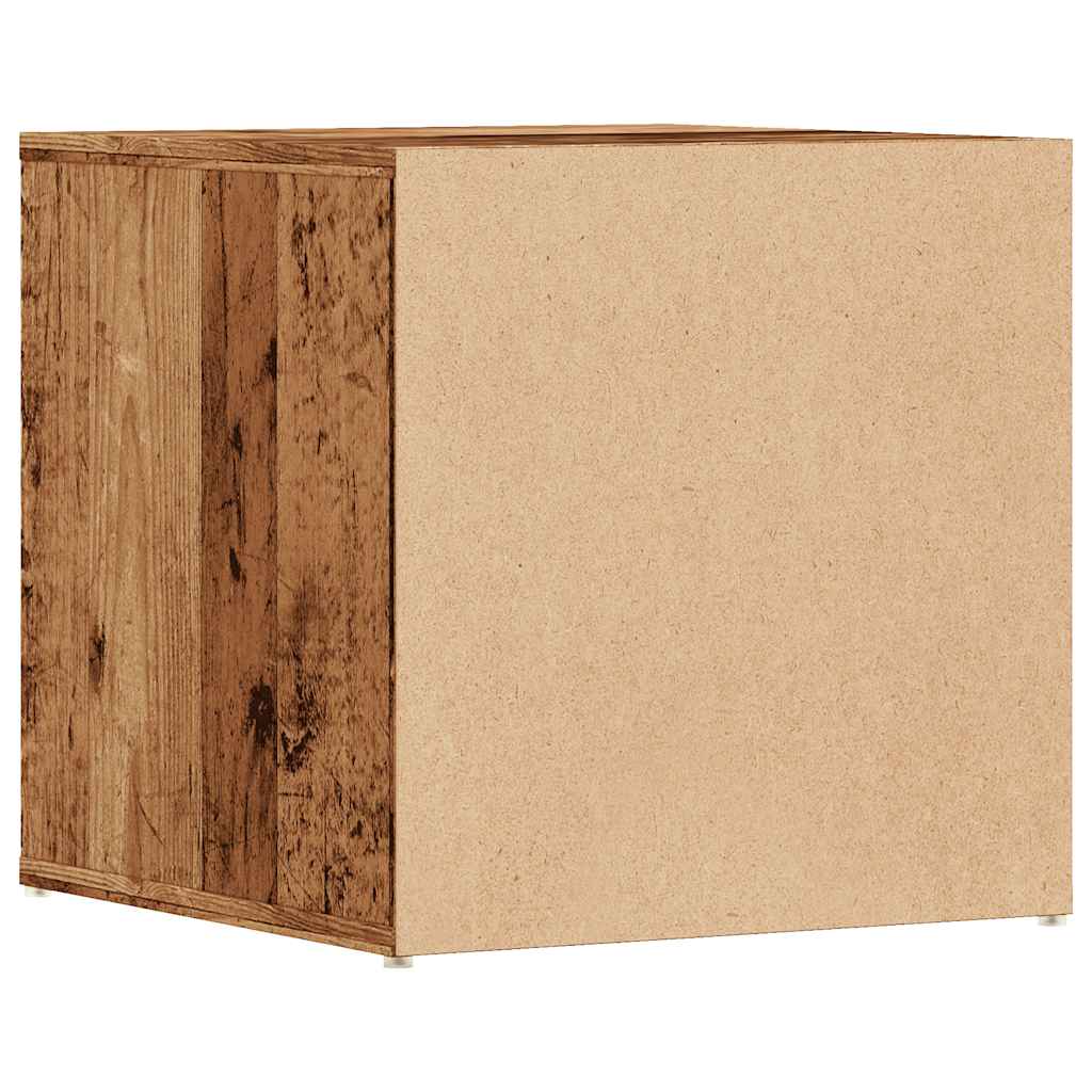 Antik fa szerelt fa tárolódoboz 40,5 x 40 x 40 cm Antik fa szerelt fa tárolódoboz 40,5 x 40 x 40 cm