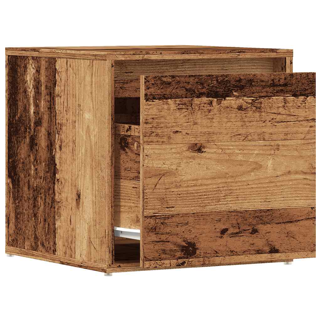 Antik fa szerelt fa tárolódoboz 40,5 x 40 x 40 cm Antik fa szerelt fa tárolódoboz 40,5 x 40 x 40 cm