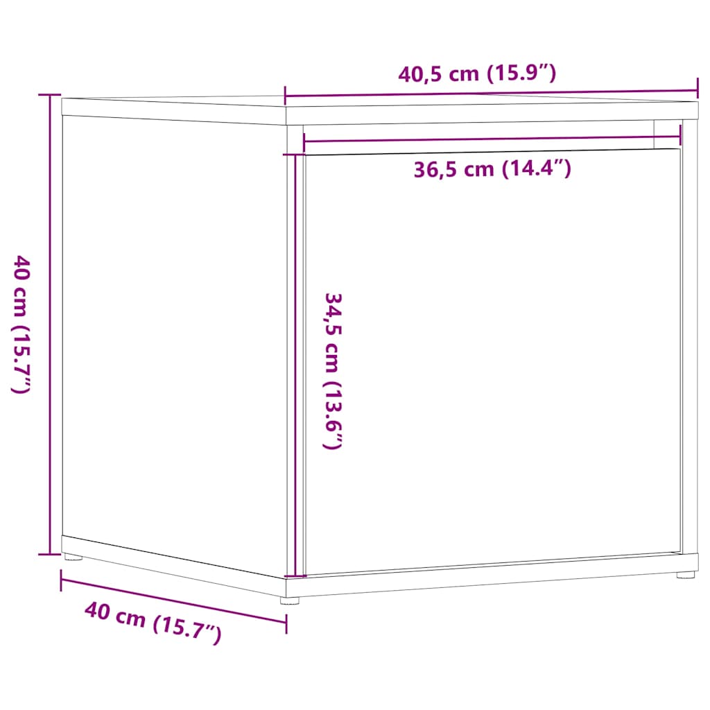 Kézműves tölgy szerelt fa tárolódoboz 40,5 x 40 x 40 cm Kézműves tölgy szerelt fa tárolódoboz 40,5 x 40 x 40 cm