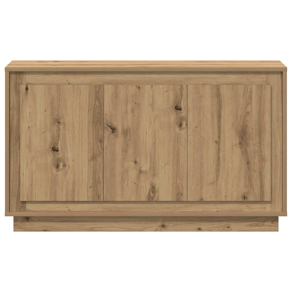 102 x 35 x 55 cm-es műfából készült kézműves tölgyfa tálalószekrény