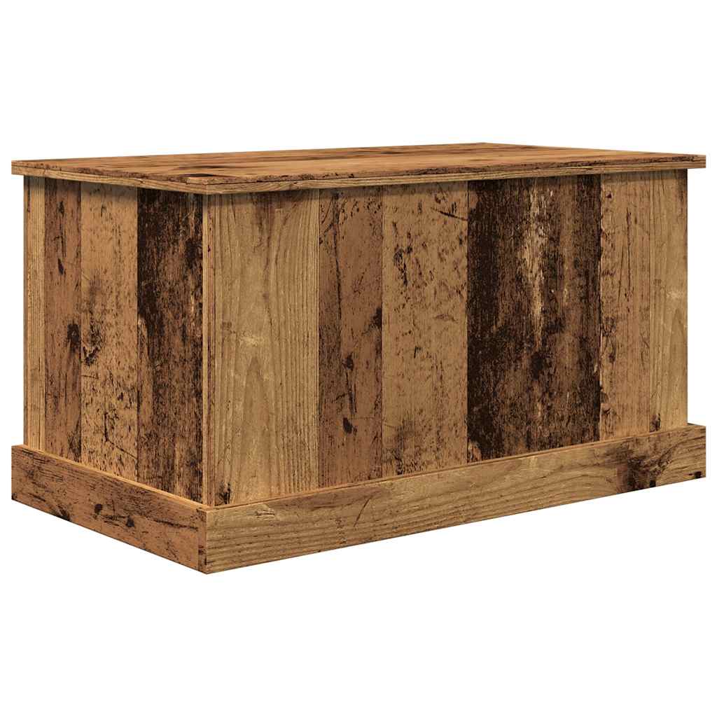 Antik fa színű szerelt fa tárolódoboz 70 x 40 x 38 cm