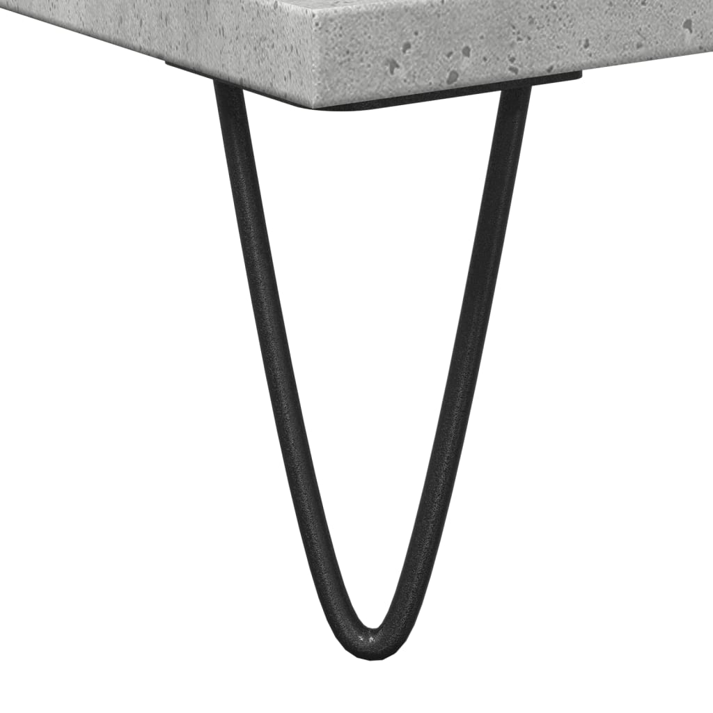 Betonszürke szerelt fa fürdőszobai mosdószekrény 65x33x60 cm