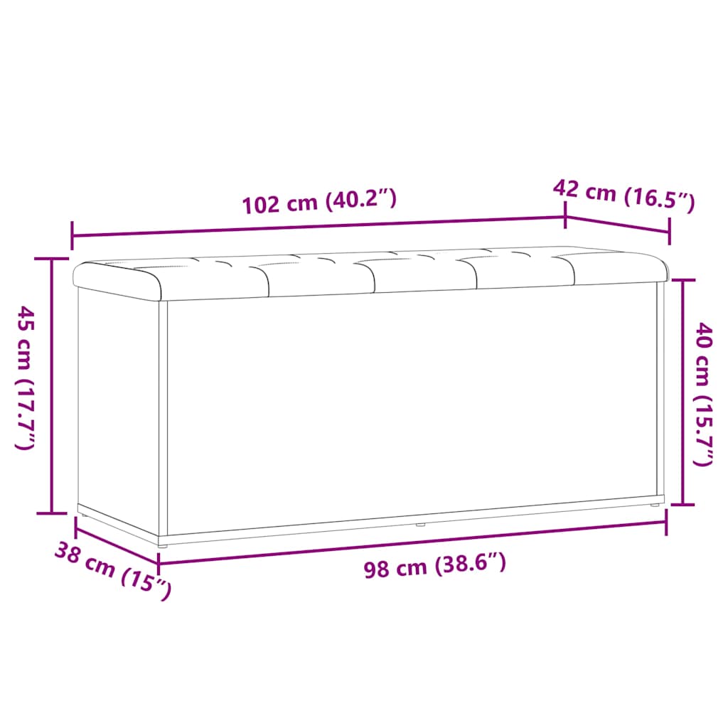 Antik fa szerelt fa tárolópad 102x42x45 cm Antik fa szerelt fa tárolópad 102x42x45 cm