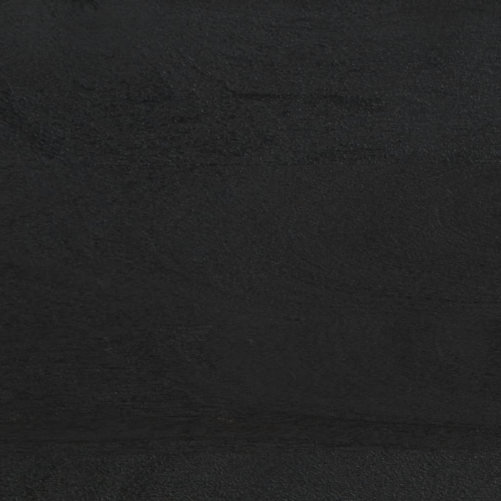 Fekete szerelt fa tv-szekrény 70 x 33 x 46 cm