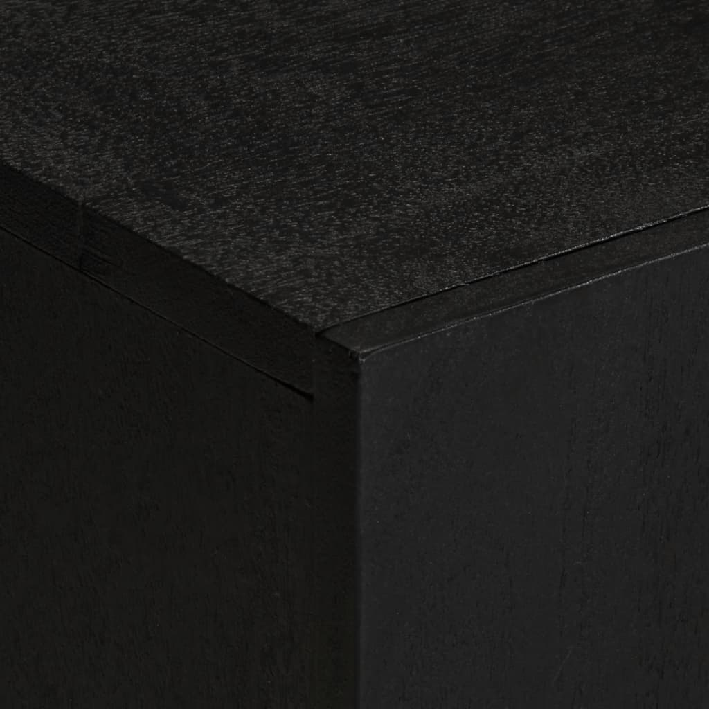 Fekete szerelt fa tv-szekrény 105 x 33 x 46 cm