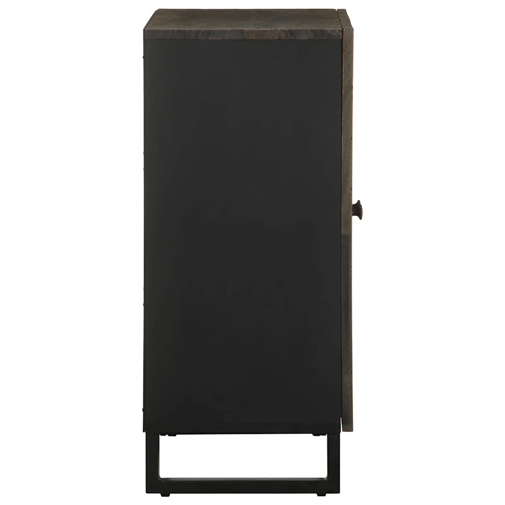 Sideboard fekete 60x33x75 cm tömörfa mango