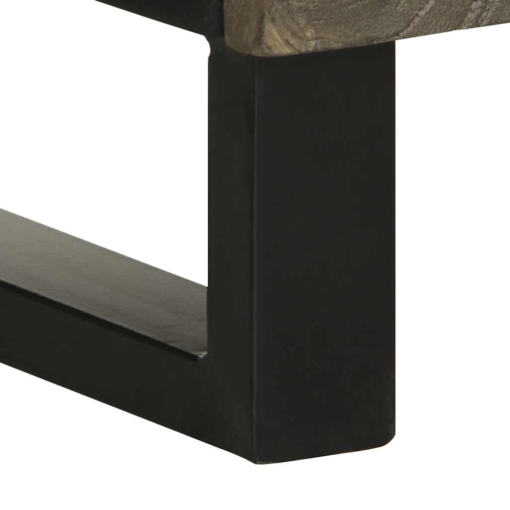 Fekete tömör mangófa fürdőszobaszekrény 38 x 33 x 160 cm