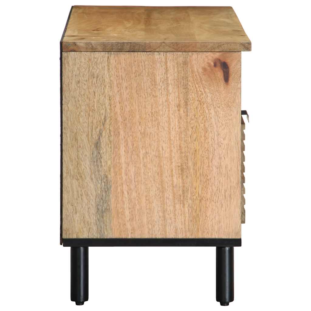 Barna tömör mangófa tv-szekrény 100 x 33 x 46 cm