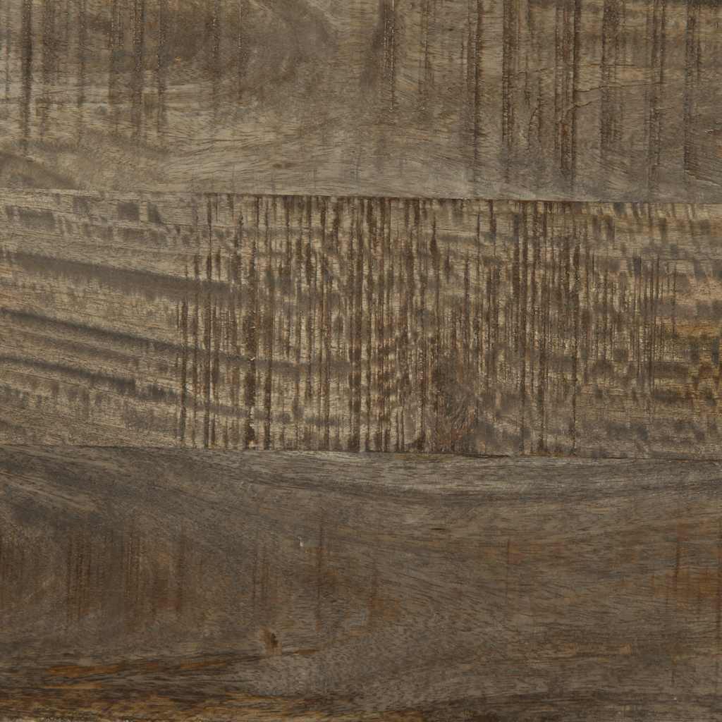 Világosszürke tömör mangófa éjjeliszekrény 40 x 33 x 46 cm