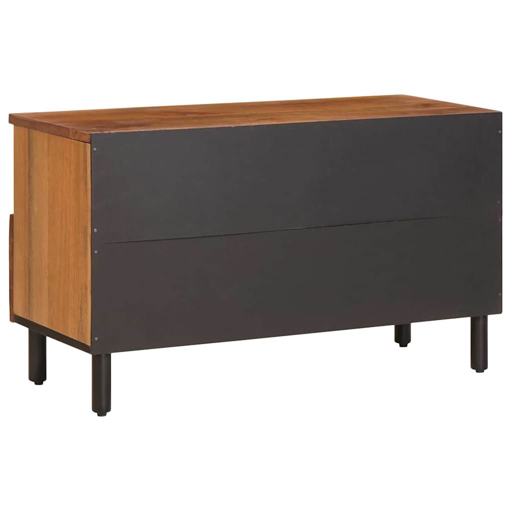 Tv szekrény akácbarna felület 80 x 33,5 x 46 cm tömör mangófát