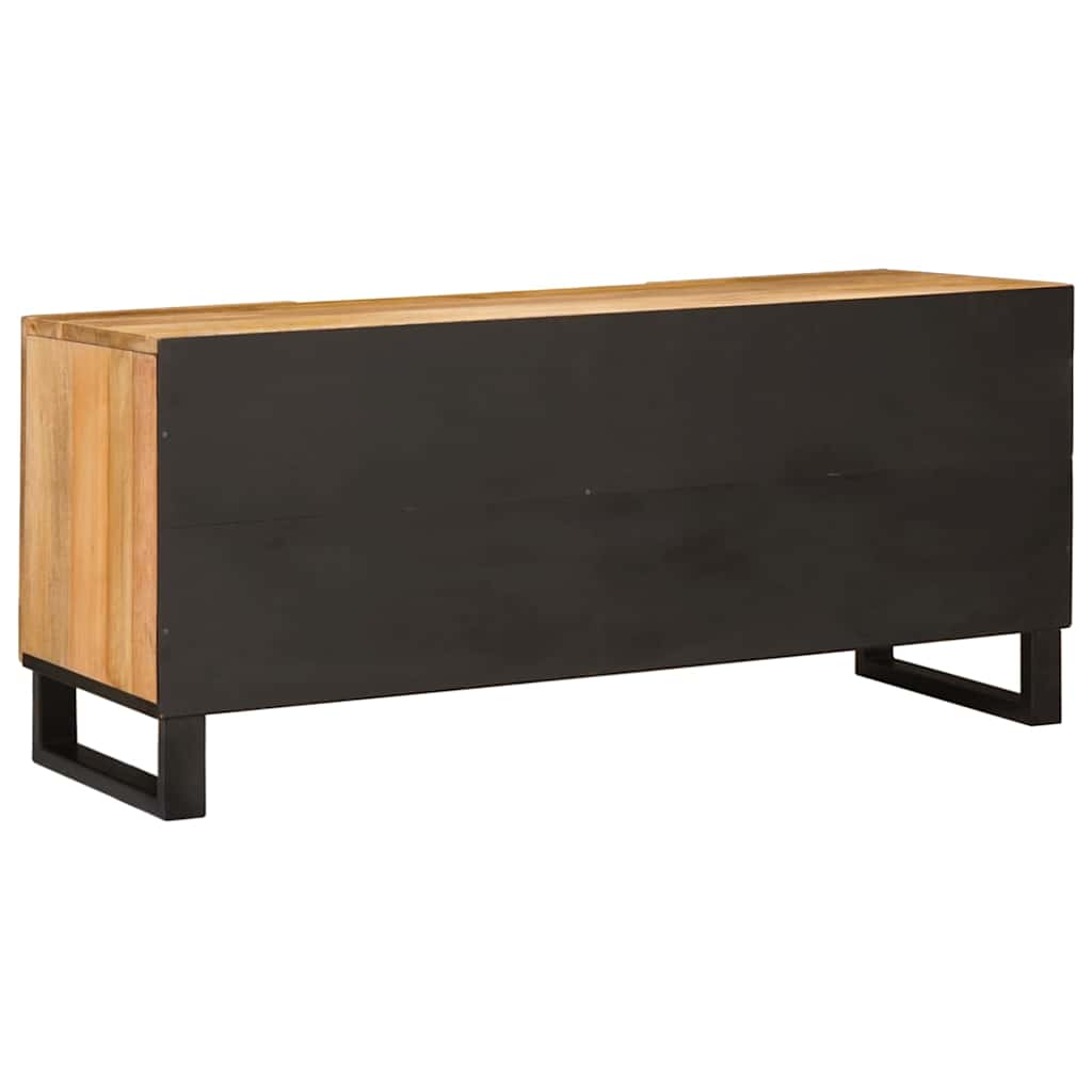 Tv szekrény polcokkal barna 105 x 33 x 46 cm tömör mangófát
