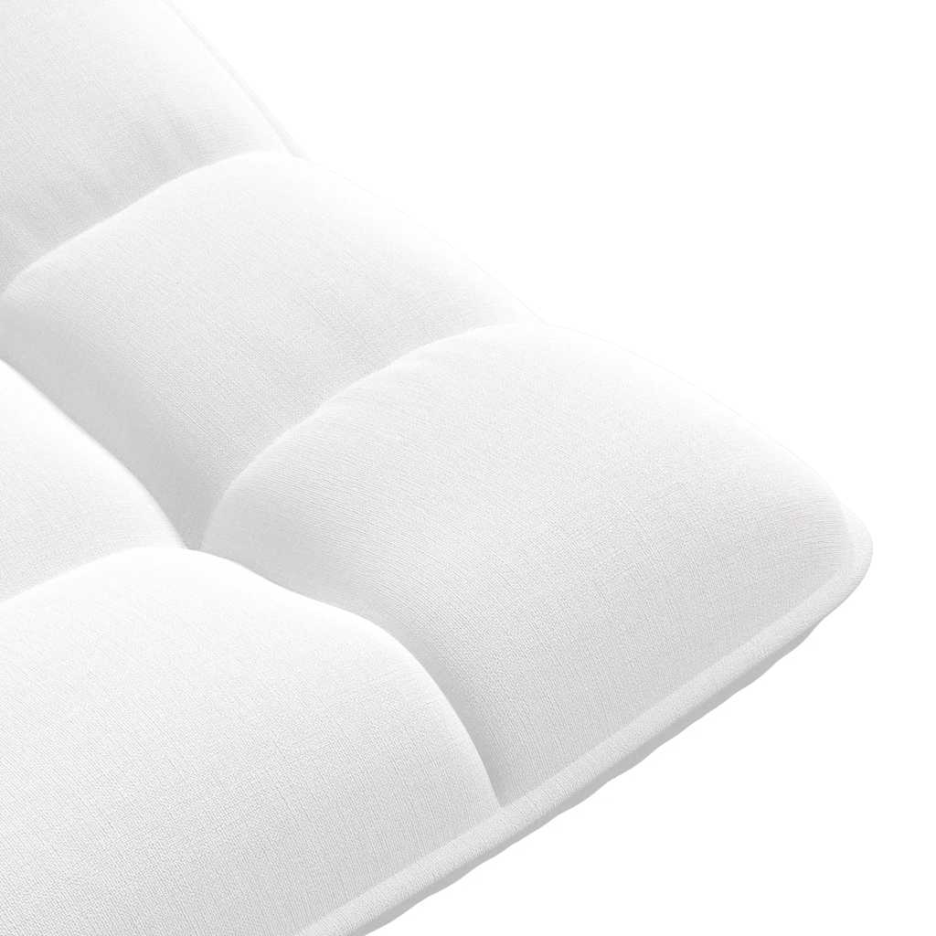 Fehér szövet forgó padlószék 70x51x79 cm