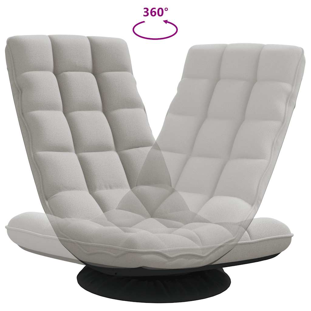 Felhőszürke szövet forgó padlószék 70x51x79 cm