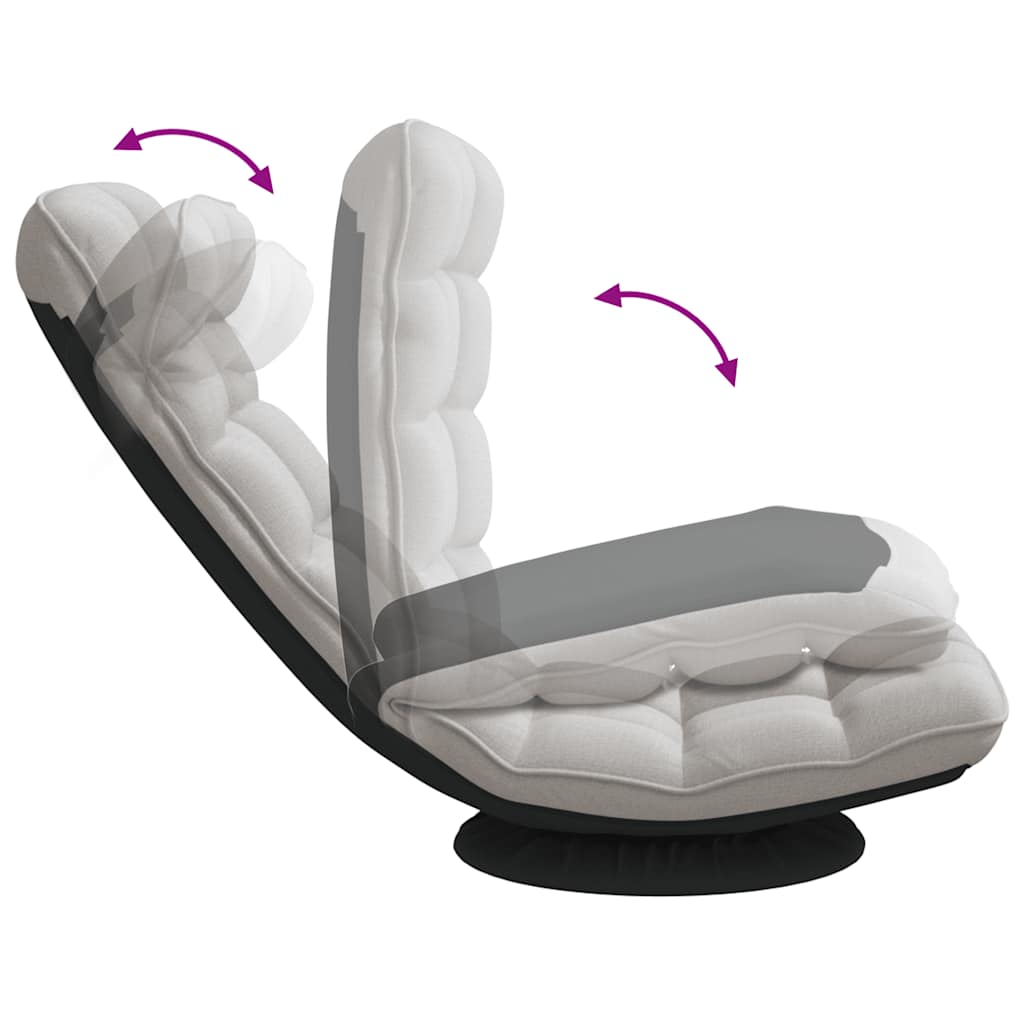 Felhőszürke szövet forgó padlószék 70x51x79 cm