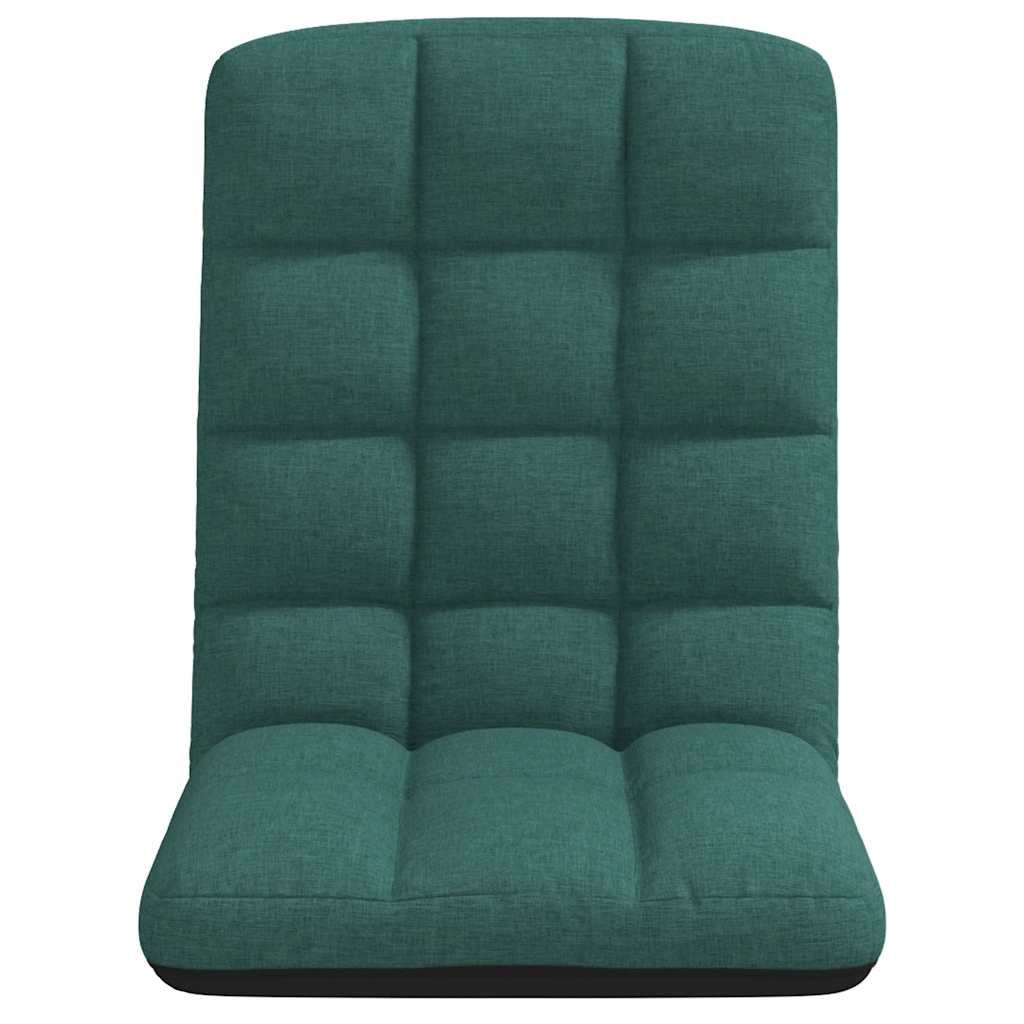 Sötétzöld szövet összecsukható padlószék 71x51x62 cm