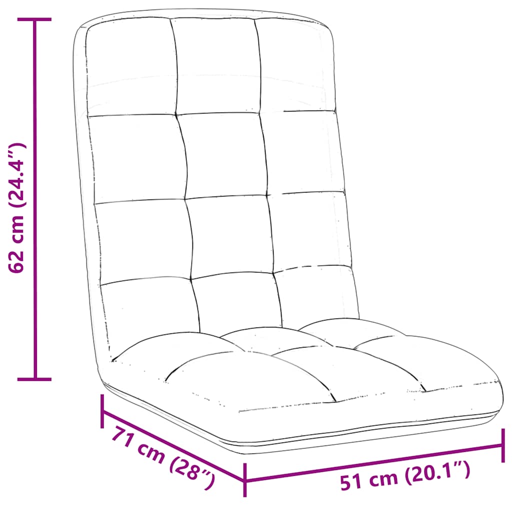 Sötétzöld szövet összecsukható padlószék 71x51x62 cm