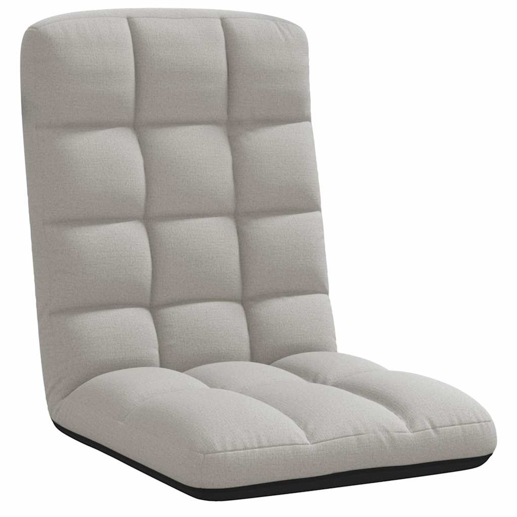 Felhőszürke szövet összecsukható padlószék 71x51x62 cm