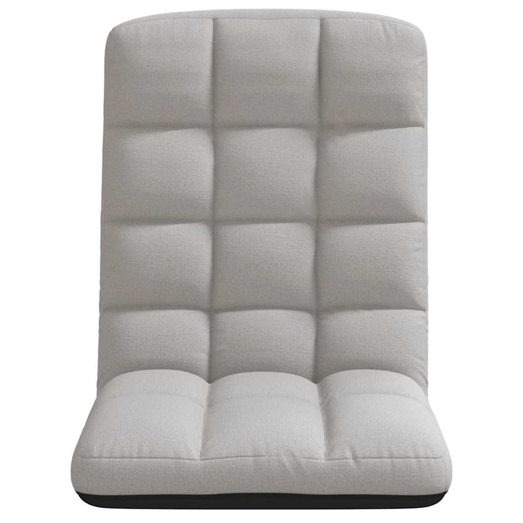 Felhőszürke szövet összecsukható padlószék 71x51x62 cm