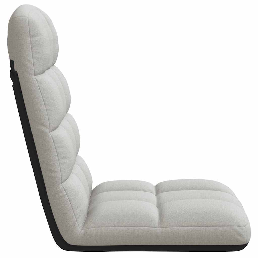 Felhőszürke szövet összecsukható padlószék 71x51x62 cm