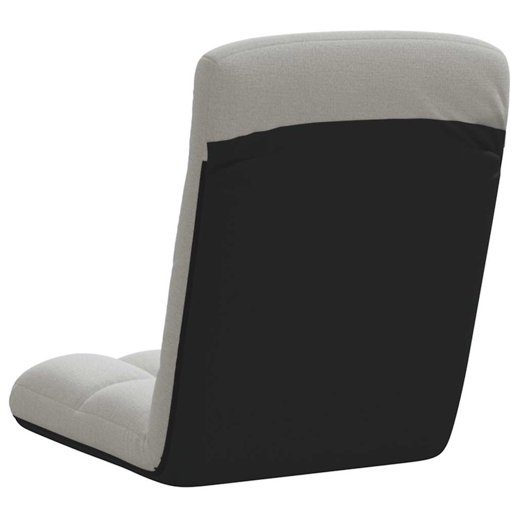 Felhőszürke szövet összecsukható padlószék 71x51x62 cm