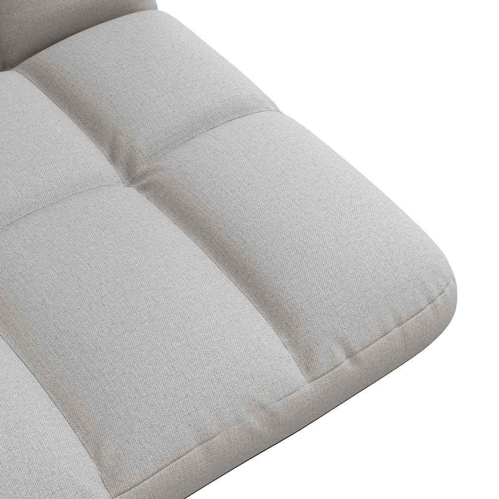 Felhőszürke szövet összecsukható padlószék 71x51x62 cm