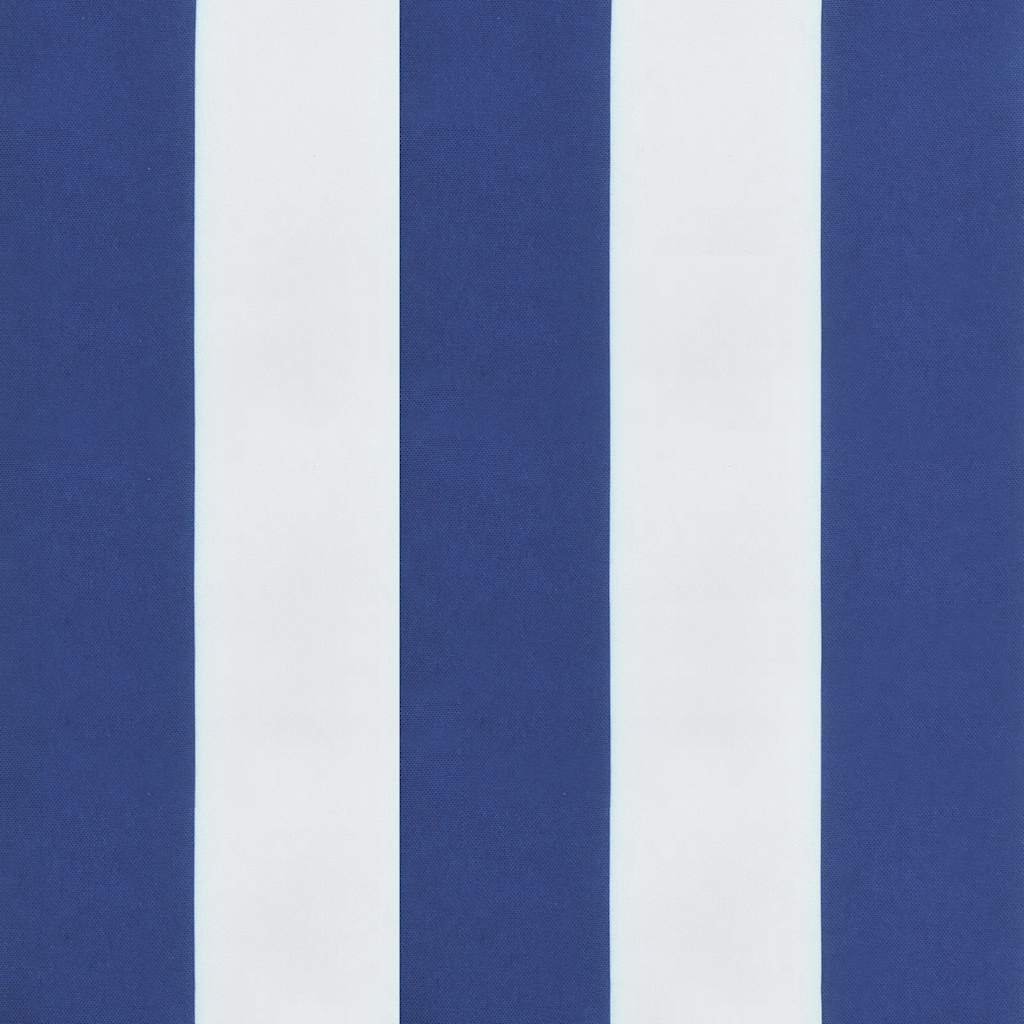 Kék és fehér oxford-szövet összecsukható napozóágy 175x54x8,5cm