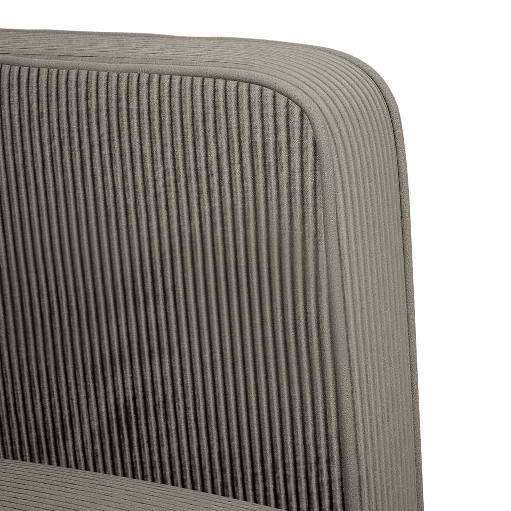 Világosszürke kordbársony szövet loveseat kanapé 109 cm