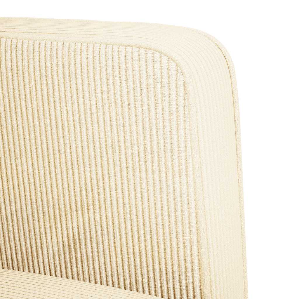 Krém kordbársony szövet loveseat kanapé 109 cm