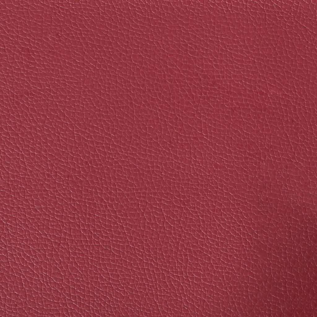 Bordó műbőr loveseat kanapé 110 cm