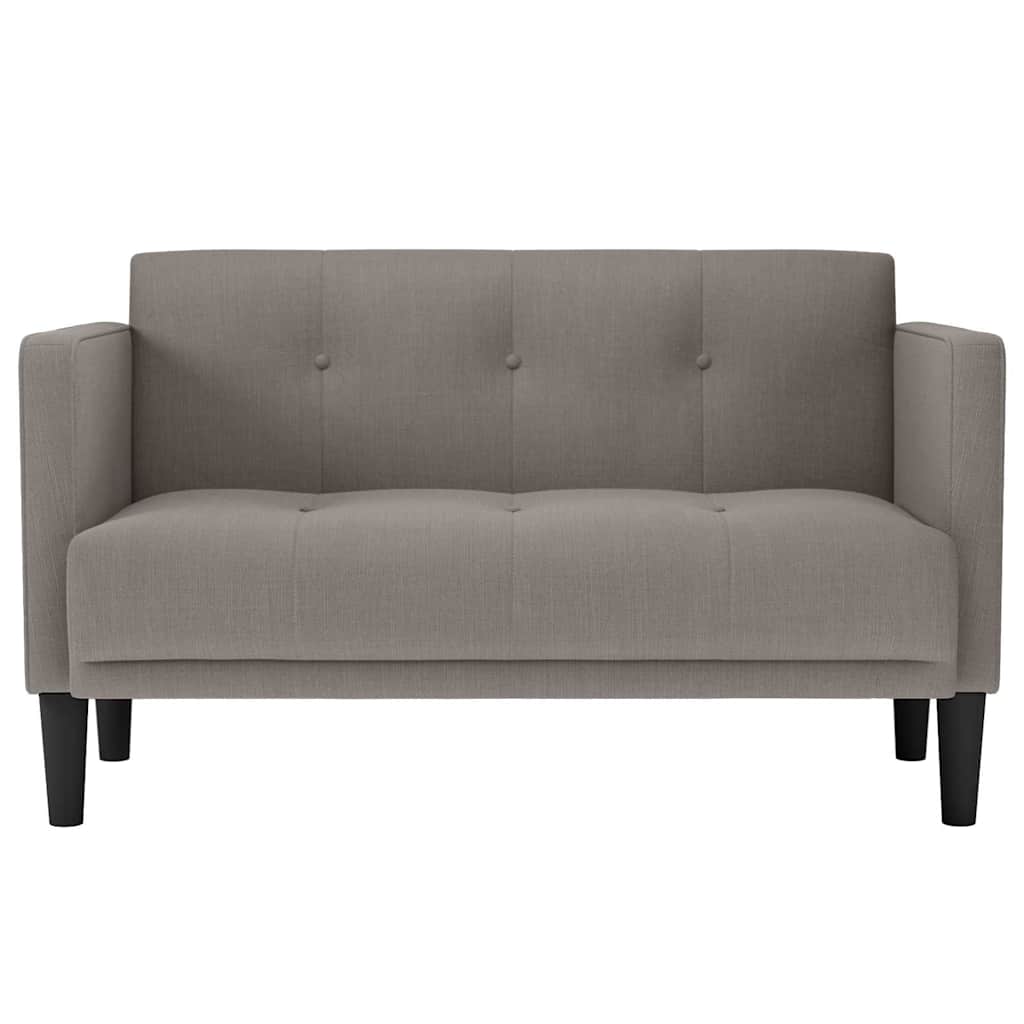 Tópszínű szövet loveseat kanapé 111 cm