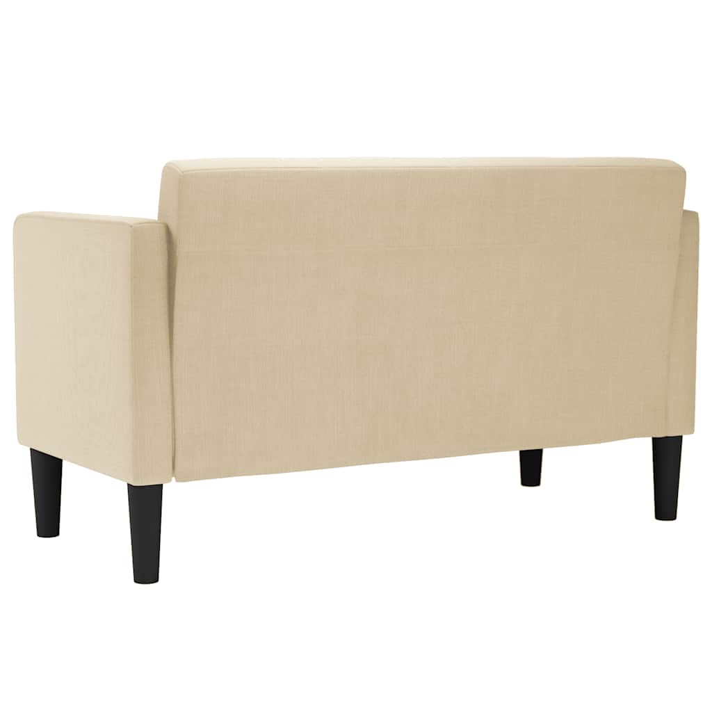 Krém szövet loveseat kanapé 111 cm