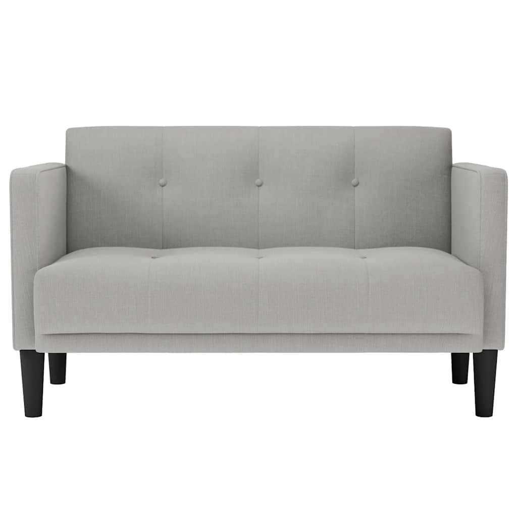 Felhőszürke szövet loveseat kanapé 111 cm