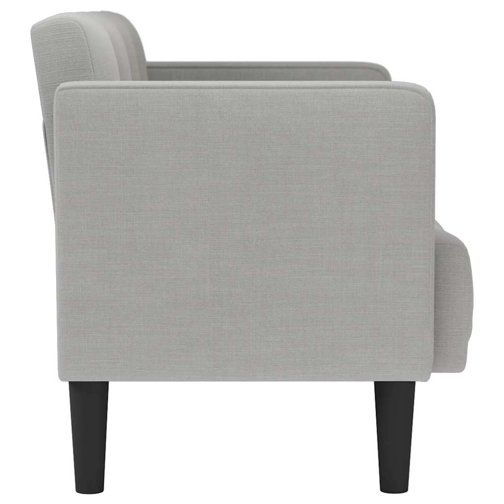 Felhőszürke szövet loveseat kanapé 111 cm
