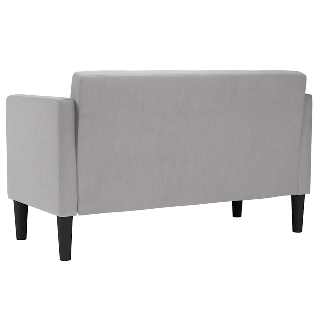 Felhőszürke szövet loveseat kanapé 111 cm