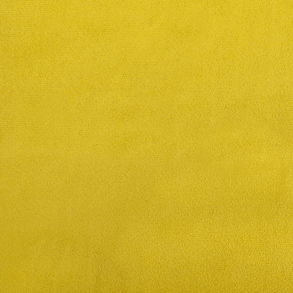 Sárga bársony loveseat kanapé 111 cm