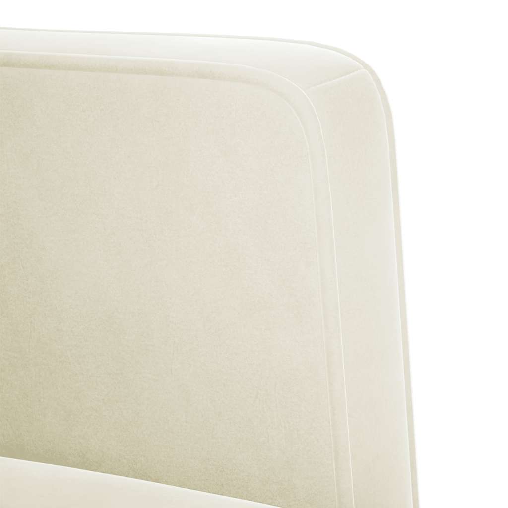 Krém bársony loveseat kanapé 111 cm