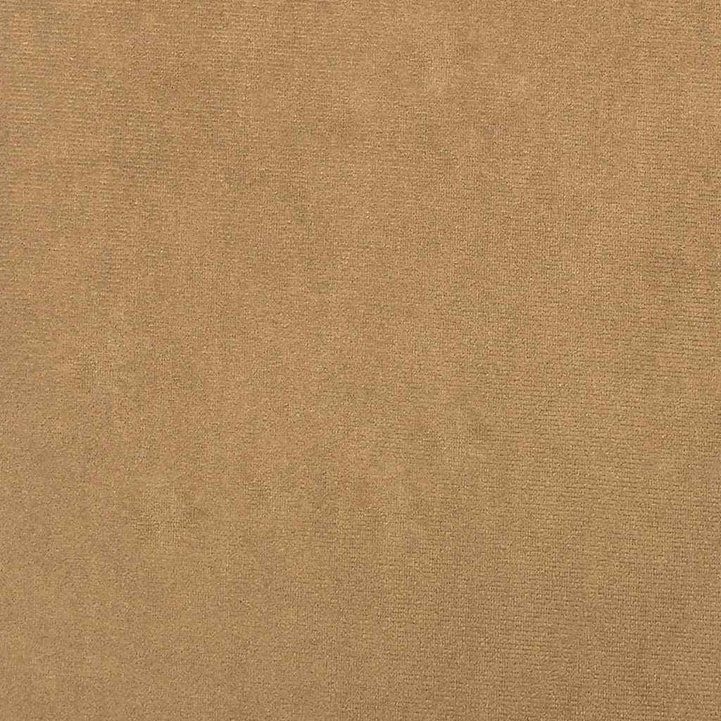 Barna bársony loveseat kanapé párnákkal 110 cm Barna bársony loveseat kanapé párnákkal 110 cm