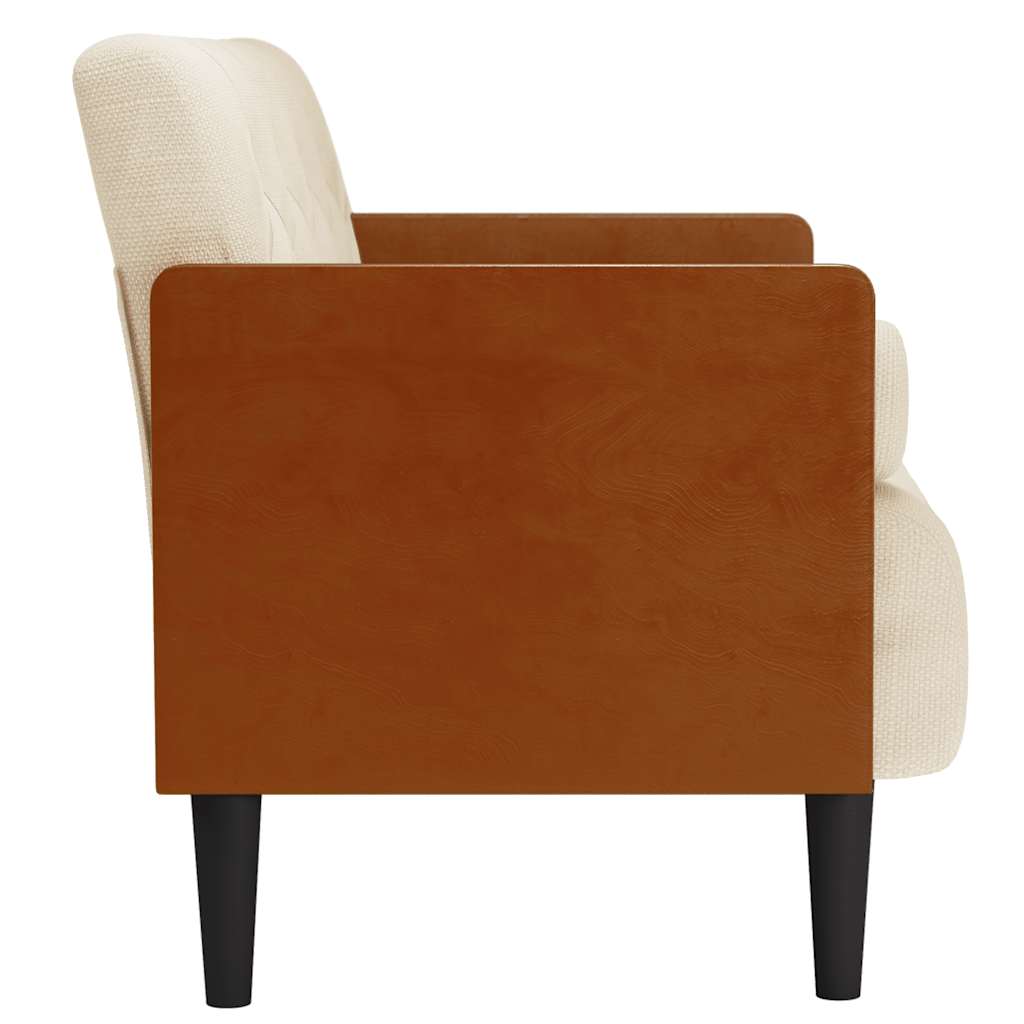 Vászonból loveseat kanapé párnákkal 110 cm