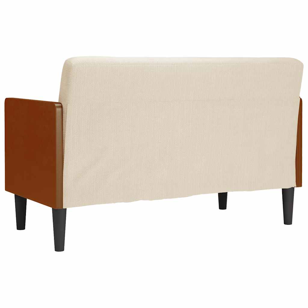Vászonból loveseat kanapé párnákkal 110 cm