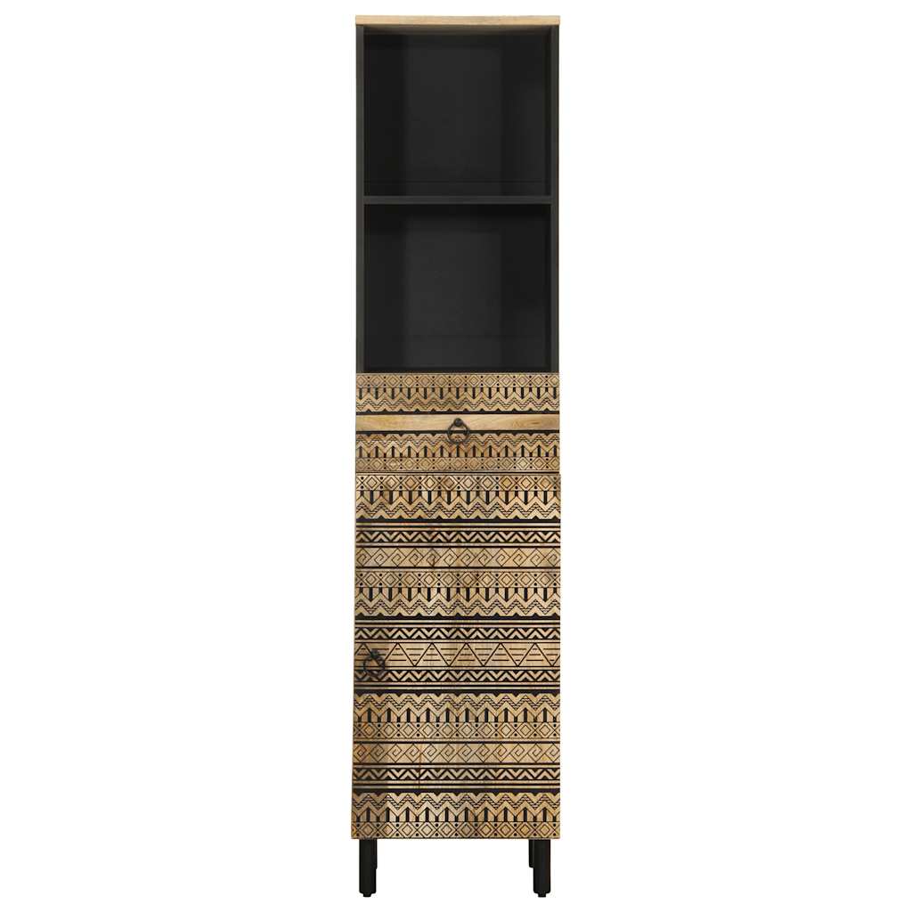 Tömör mangófa fürdőszobaszekrény 38 x 33,5 x 160 cm