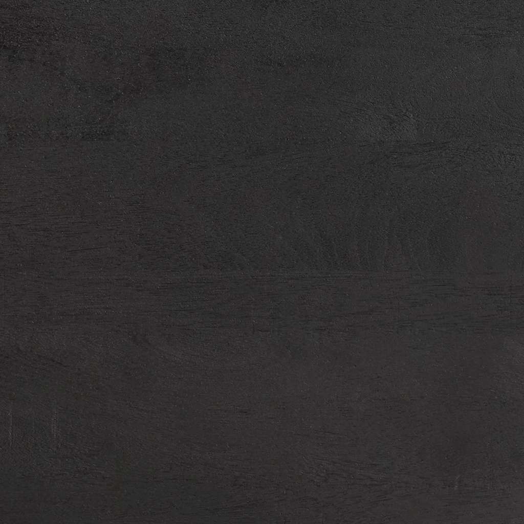 Dohányzóasztal fiókkal fekete 80 x 54 x 40 cm tömör mangófát