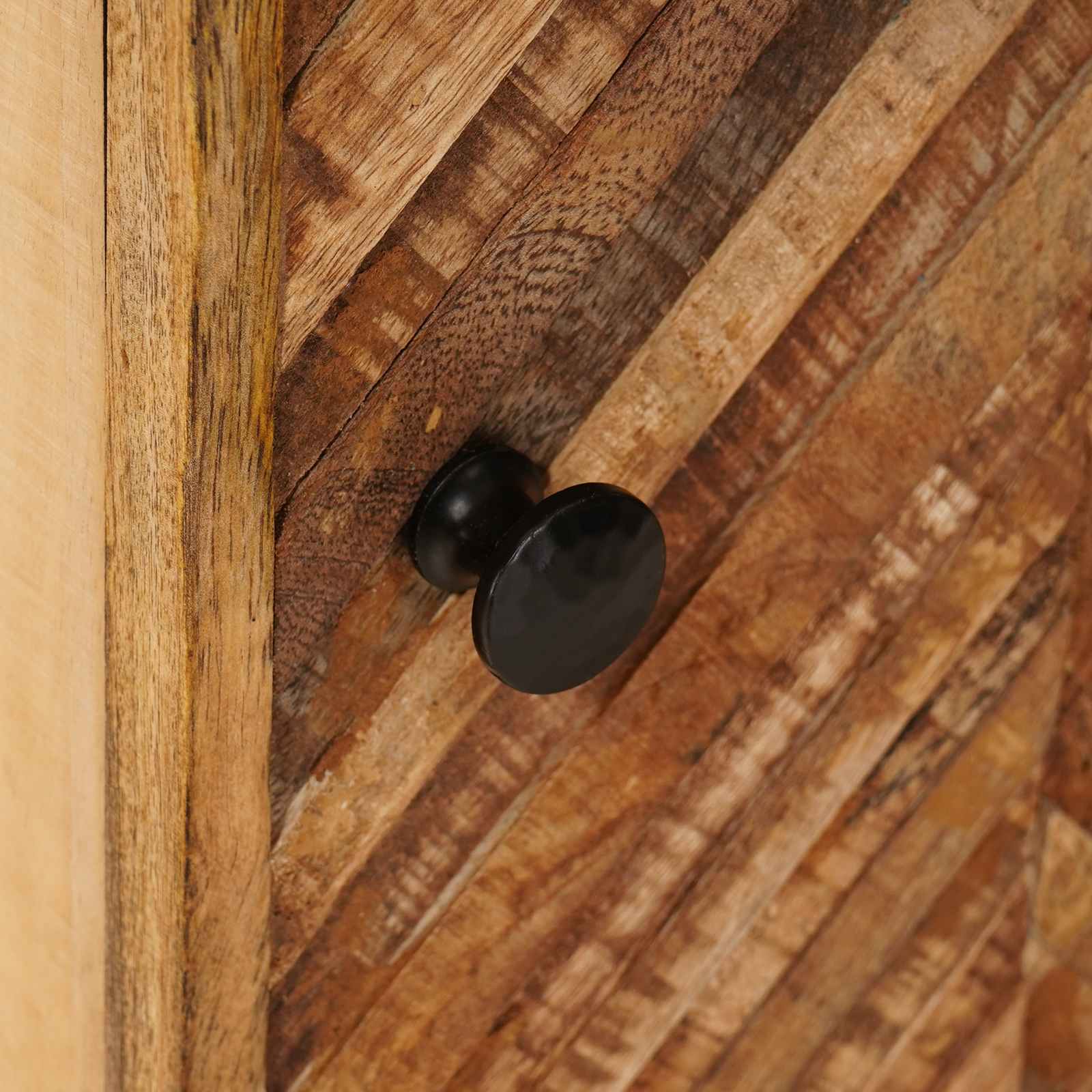 Éjjeli asztal 2 pcs barna 40 x 33,5 x 46 cm tömör mangófát