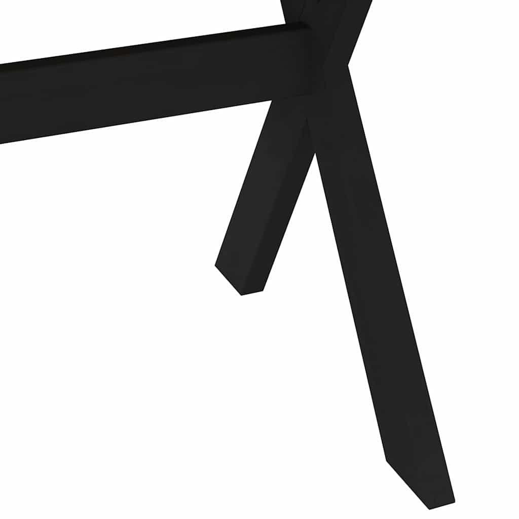 Étkezőasztal noain x alakú lábak 160x90x75 cm tömör fa fenyőfa