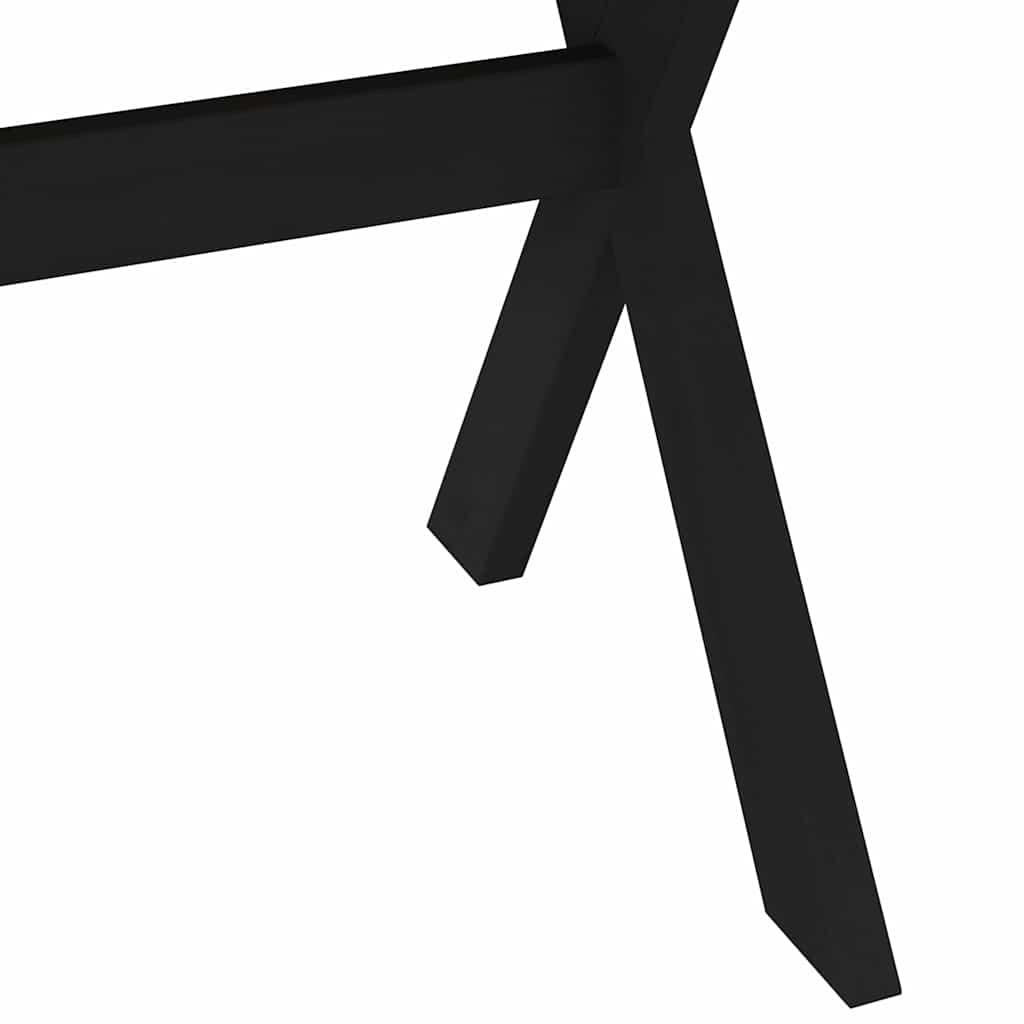 Étkezőasztal noain x alakú lábak 180x90x75 cm tömör fa fenyőfa