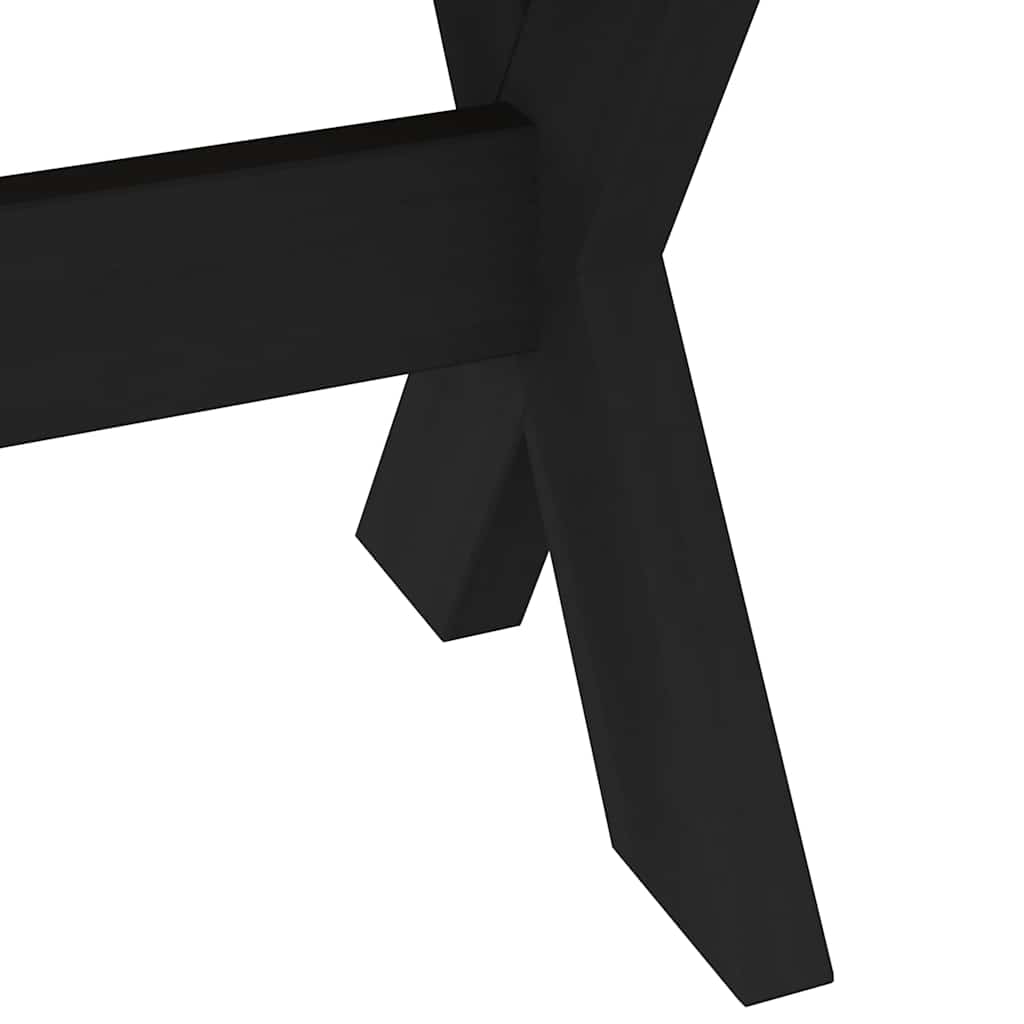 Étkezőpad noain x alakú lábak 180x40x45 cm tömörfa fenyőfa