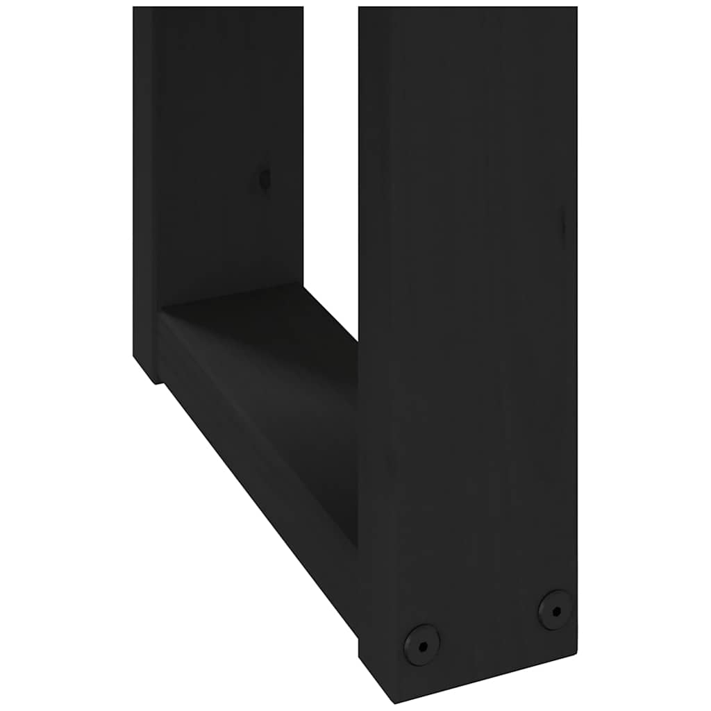 Étkezőpad noain u alakú lábak 180x40x45 cm tömörfa fenyőfa